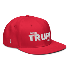 Loyalty Vibes America Trump Strong Snapback Hat Red One size - Loyalty Vibes