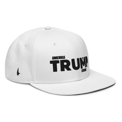 Loyalty Vibes America Trump Strong Snapback Hat White One size - Loyalty Vibes