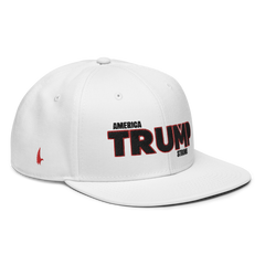 Loyalty Vibes America Trump Strong Snapback Hat White Red Black One size - Loyalty Vibes