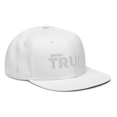 Loyalty Vibes America Trump Strong Snapback Hat White White One size - Loyalty Vibes