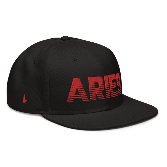 Aries Snapback Hat Black Red - Loyalty Vibes