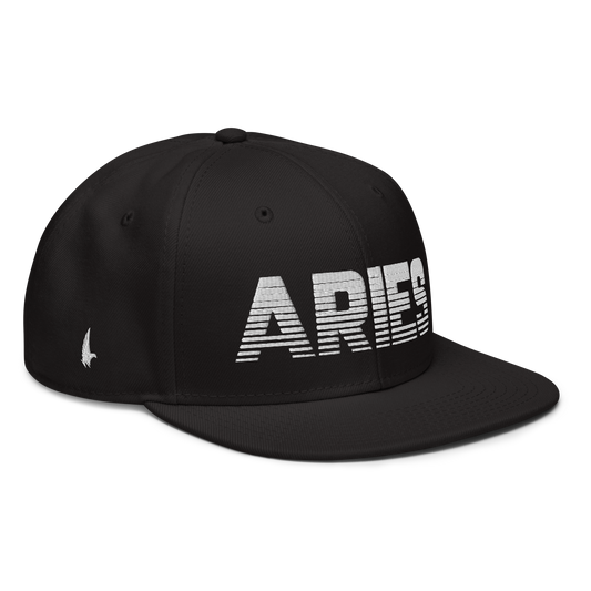 Aries Snapback Hat Black White - Loyalty Vibes