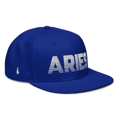 Aries Snapback Hat Blue White - Loyalty Vibes