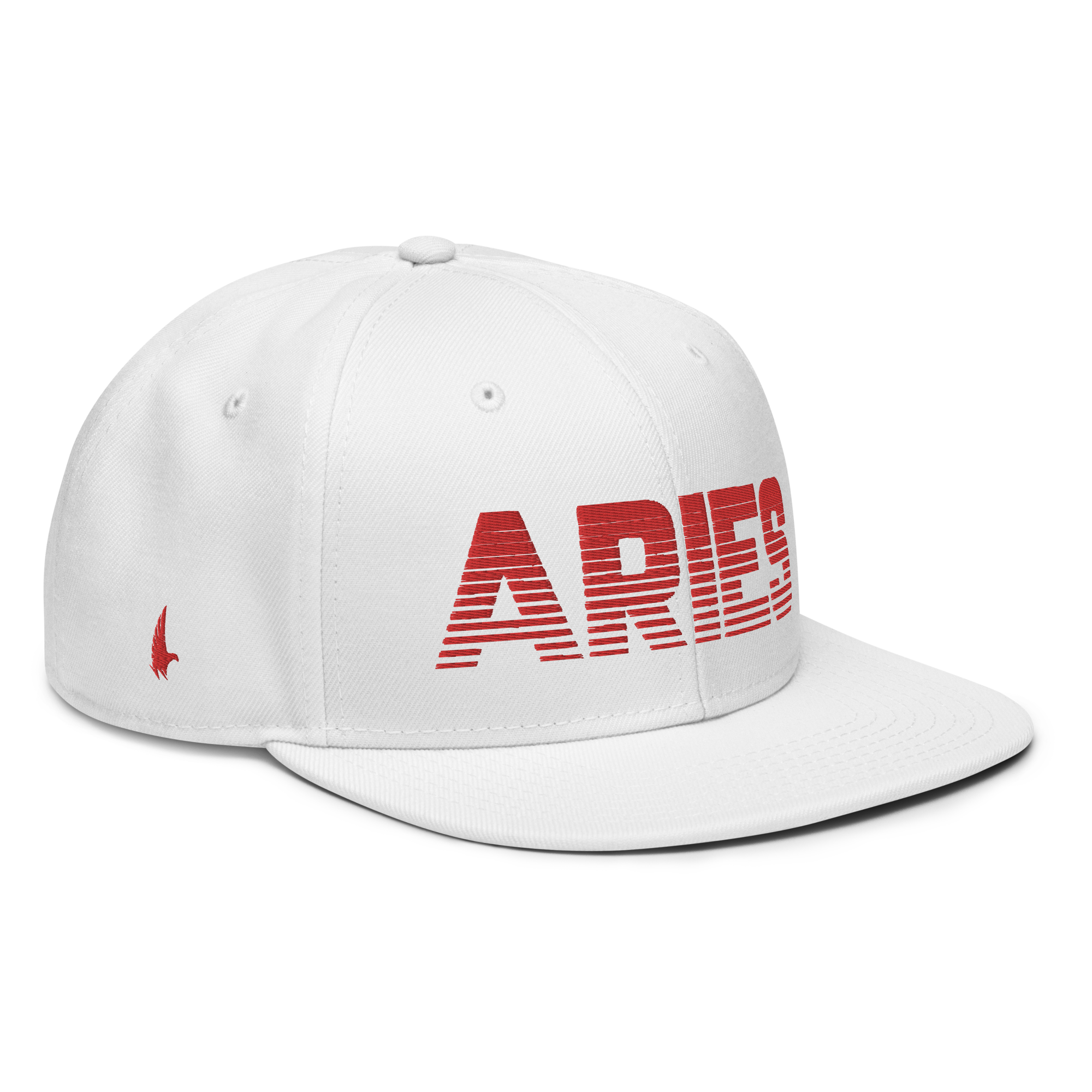 Aries Snapback Hat White Red - Loyalty Vibes