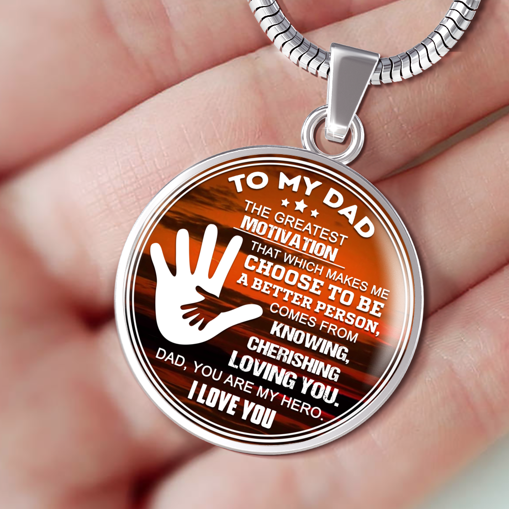 Dad You Are My Hero Necklace - Loyalty Vibes