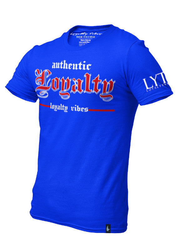 Authentic Loyalty T-Shirt Blue Men's - Loyalty Vibes