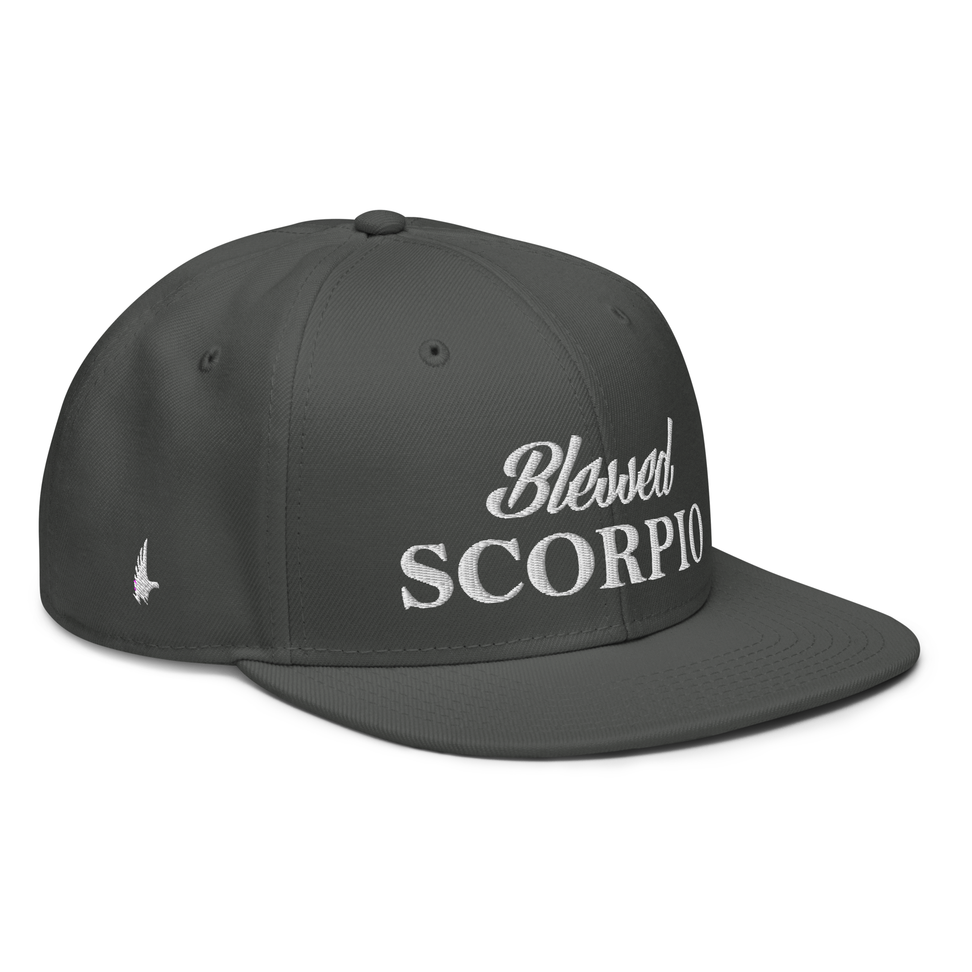 Blessed Scorpio Snapback Hat Charcoal Grey OS - Loyalty Vibes