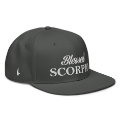 Blessed Scorpio Snapback Hat Charcoal Grey OS - Loyalty Vibes