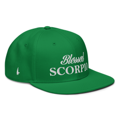 Blessed Scorpio Snapback Hat Green OS - Loyalty Vibes