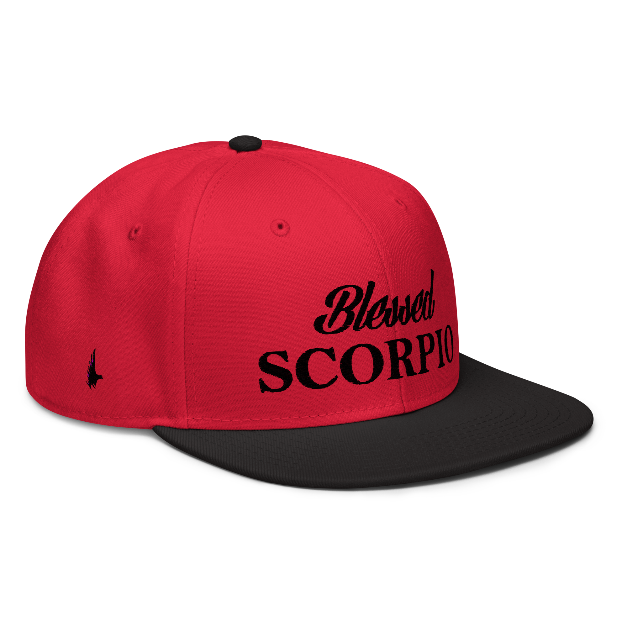 Blessed Scorpio Snapback Hat Red Black Black OS - Loyalty Vibes