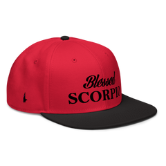 Blessed Scorpio Snapback Hat Red Black Black OS - Loyalty Vibes