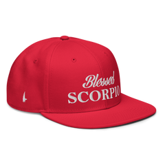 Blessed Scorpio Snapback Hat Red OS - Loyalty Vibes