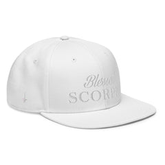 Blessed Scorpio Snapback Hat White White OS - Loyalty Vibes