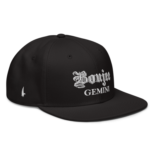 Boujee Gemini Snapback Hat Black - Loyalty Vibes