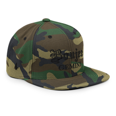 Boujee Gemini Snapback Hat Camo Black - Loyalty Vibes