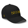 Brooklyn Fitted Hat Black Gold - Loyalty Vibes