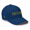 Brooklyn Fitted Hat Blue Gold - Loyalty Vibes