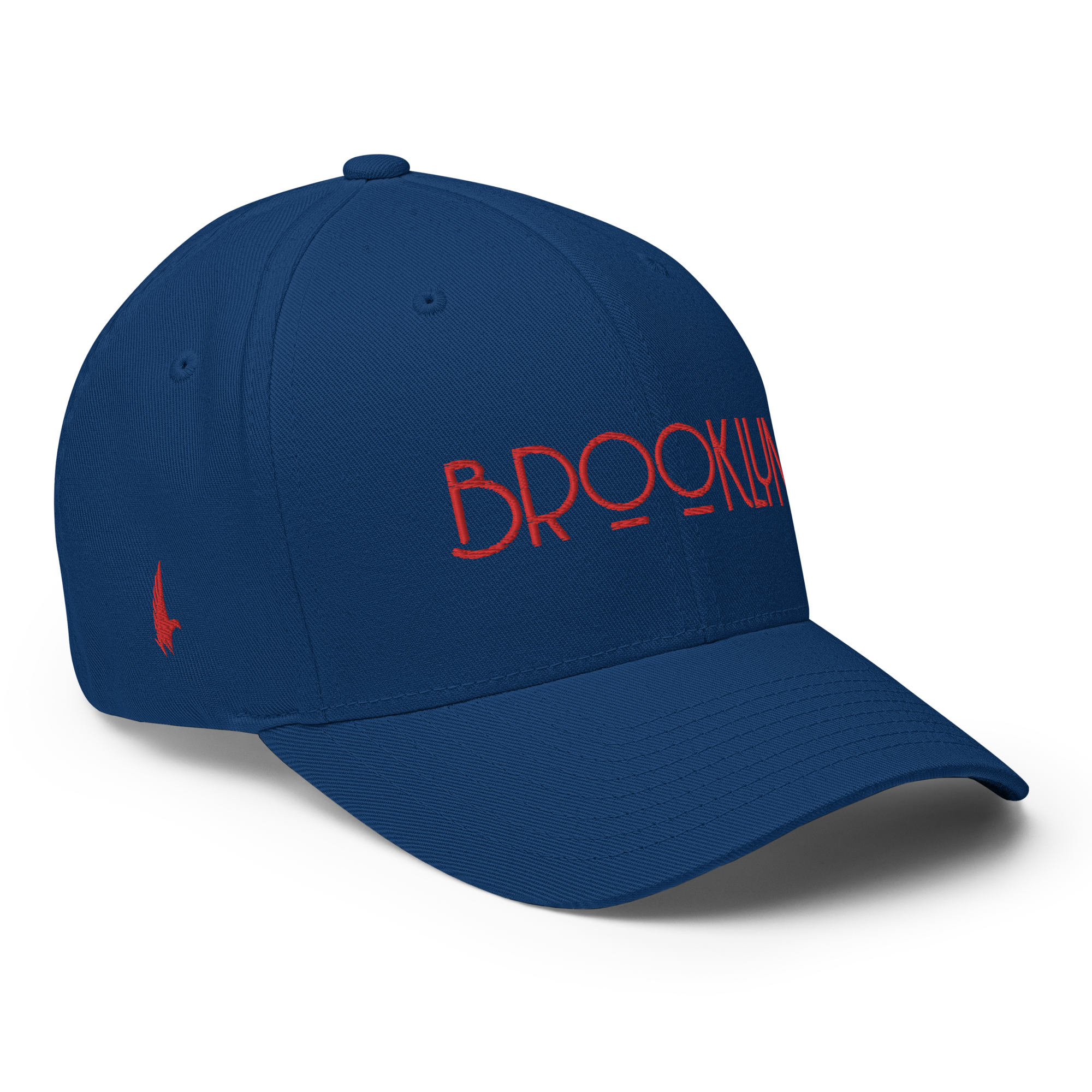 Brooklyn Fitted Hat Blue Red - Loyalty Vibes