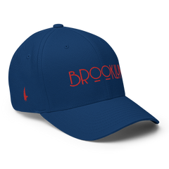 Brooklyn Fitted Hat Blue Red - Loyalty Vibes