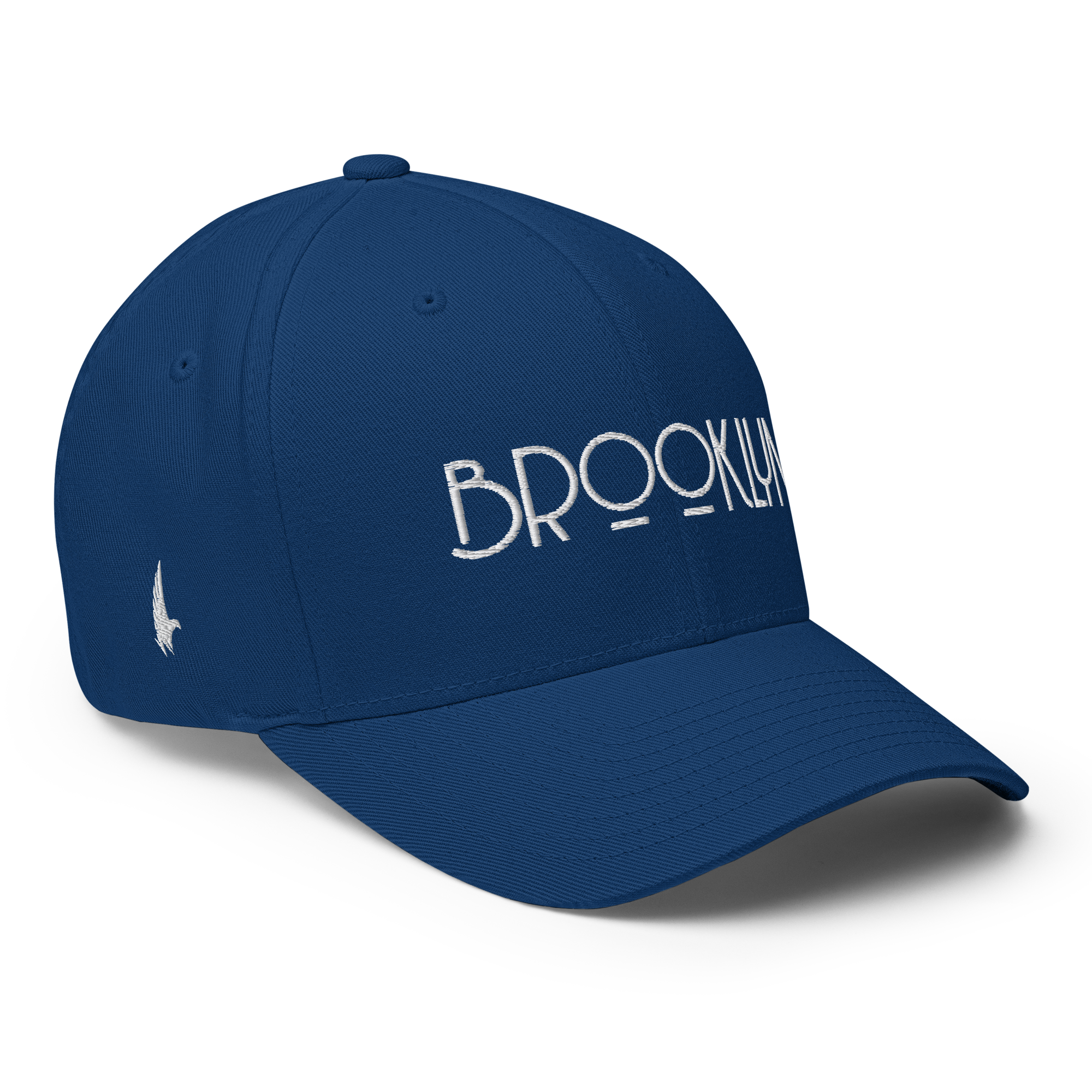 Brooklyn Fitted Hat Blue - Loyalty Vibes