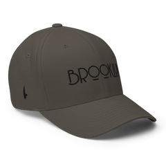 Brooklyn Fitted Hat Charcoal Grey Black - Loyalty Vibes