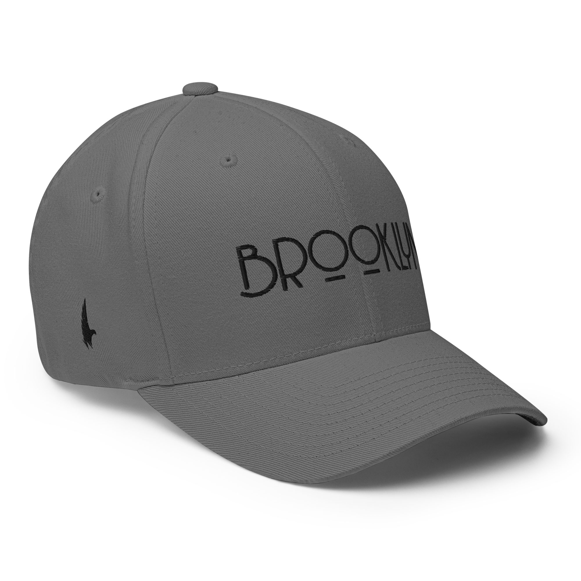 Brooklyn Fitted Hat Grey Black - Loyalty Vibes