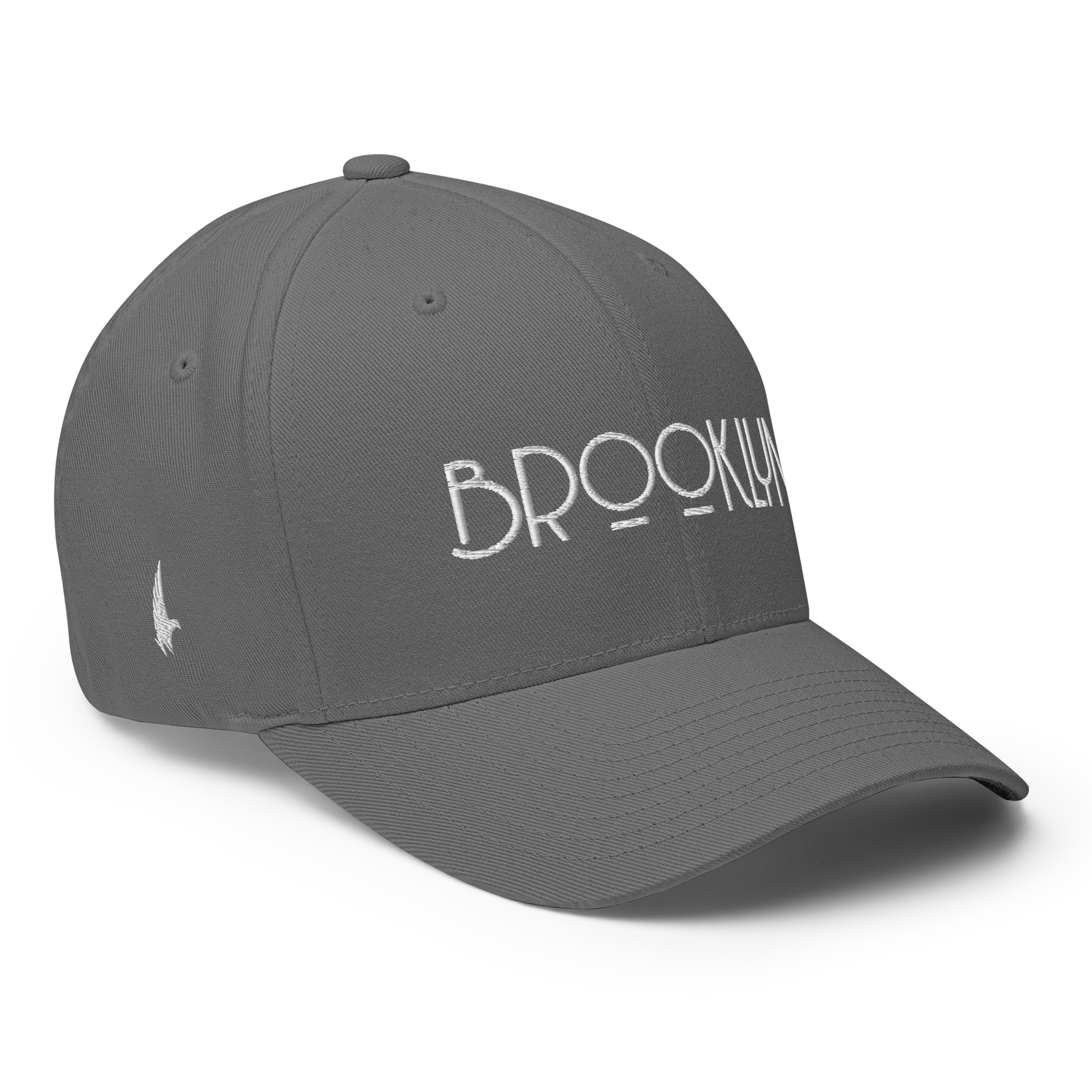 Brooklyn Fitted Hat Grey - Loyalty Vibes