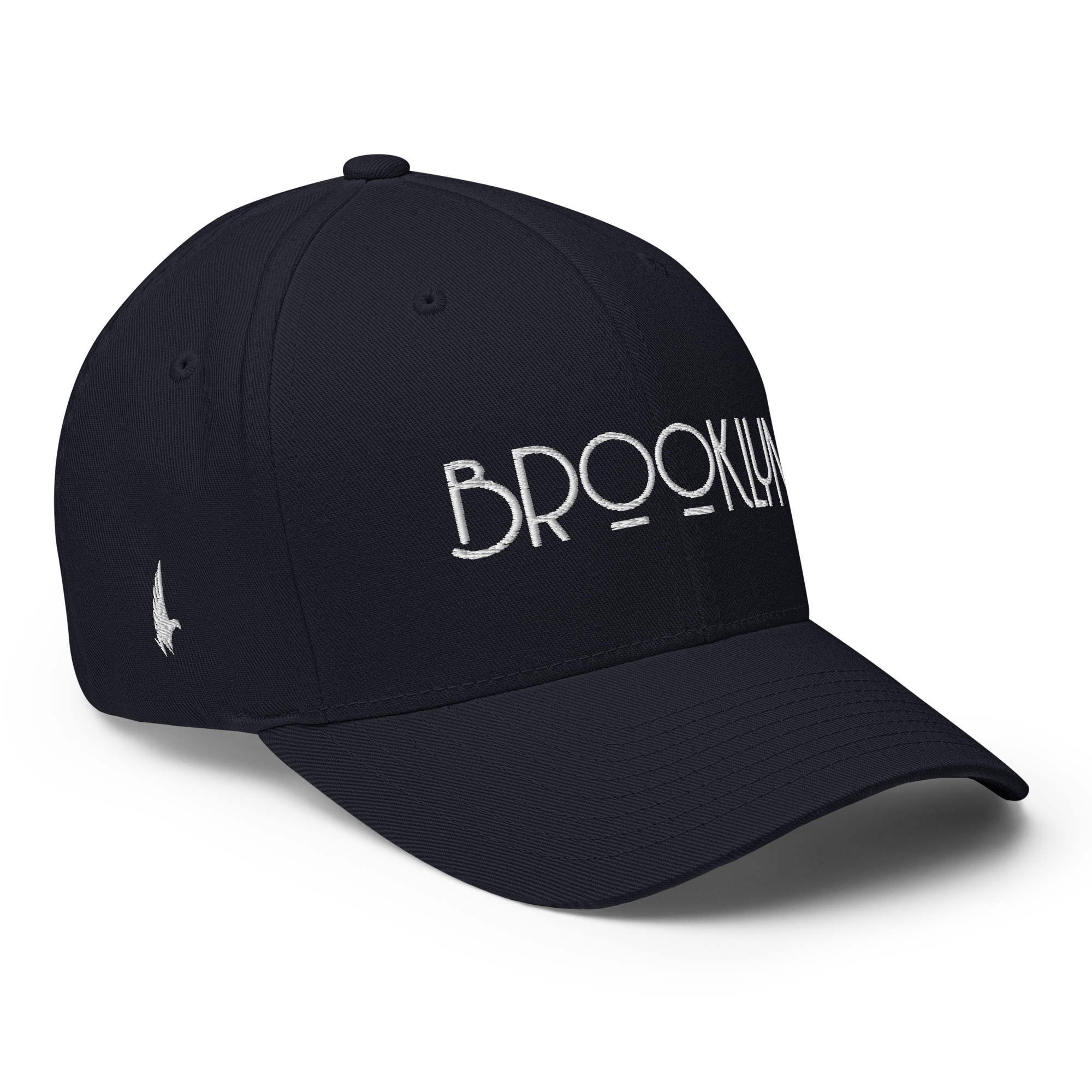 Brooklyn Fitted Hat Navy Blue - Loyalty Vibes