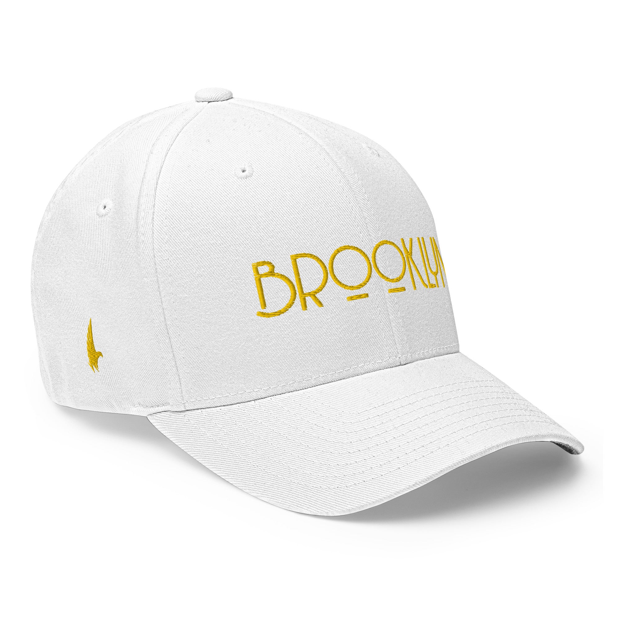 Brooklyn Fitted Hat White Gold - Loyalty Vibes