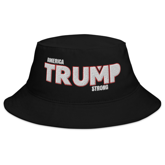 America Trump Strong Bucket Hat Black OS - Loyalty Vibes