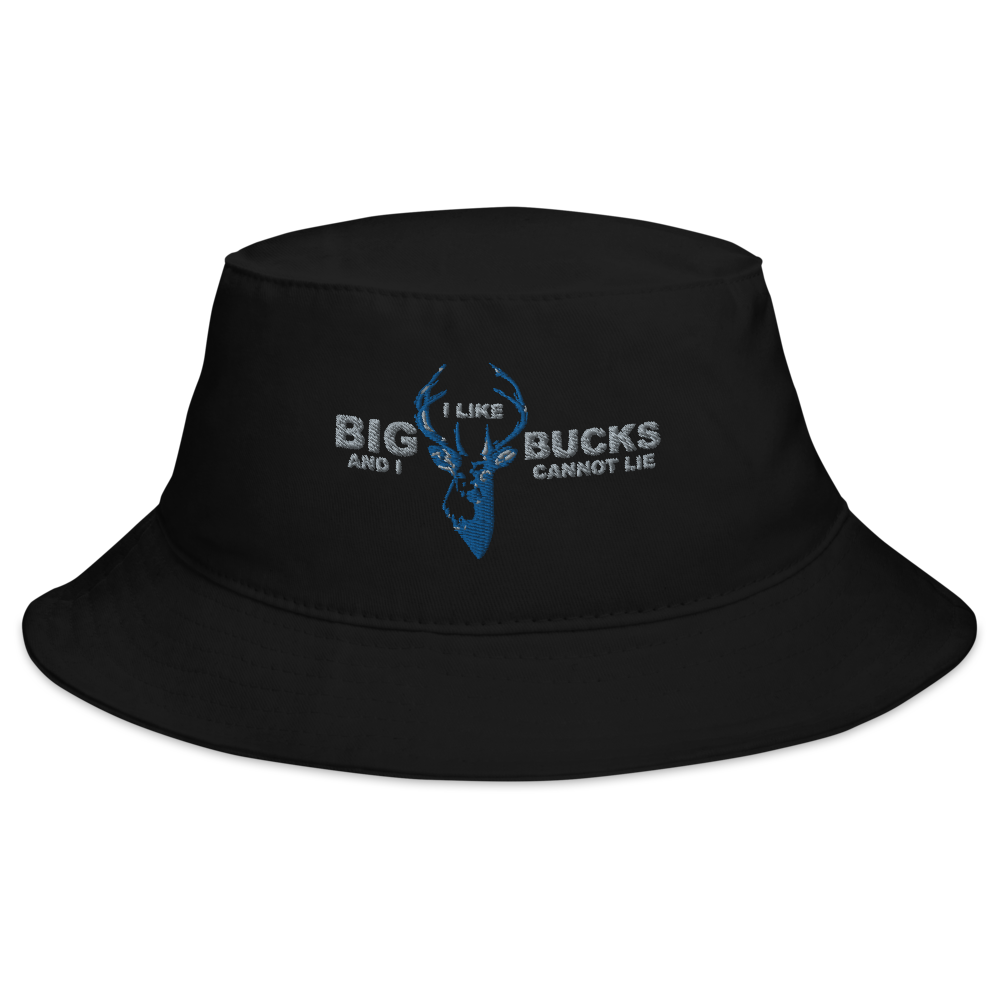 Big Bucks Hunting Bucket Hat Black - Loyalty Vibes