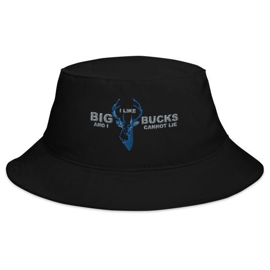 Big Bucks Hunting Bucket Hat Black - Loyalty Vibes