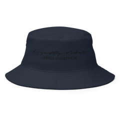 Classic Logo Bucket Hat Navy - Loyalty Vibes