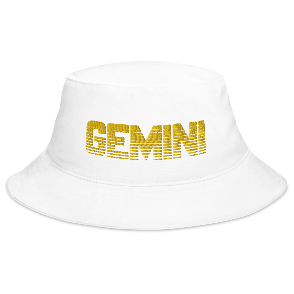 Gemini Bucket Hat White - Loyalty Vibes