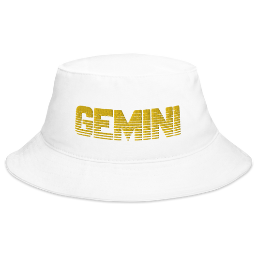 Gemini Bucket Hat White - Loyalty Vibes