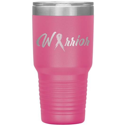 Breast Cancer Warrior Tumbler Pink 30oz. Stainless Steel - Loyalty Vibes