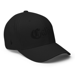 Califas Fitted Hat Black Black - Loyalty Vibes