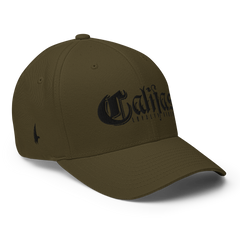 Califas Fitted Hat Military Green Black - Loyalty Vibes