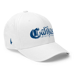 Califas Fitted Hat White Blue - Loyalty Vibes