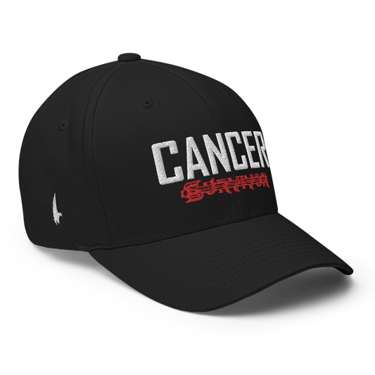 Cancer Survivor Tattoo Fitted Hat Black - Loyalty Vibes
