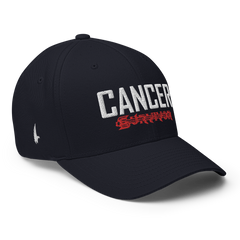 Cancer Survivor Tattoo Fitted Hat Navy - Loyalty Vibes