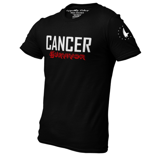 Cancer Survivor T-Shirt Black Men's - Loyalty Vibes