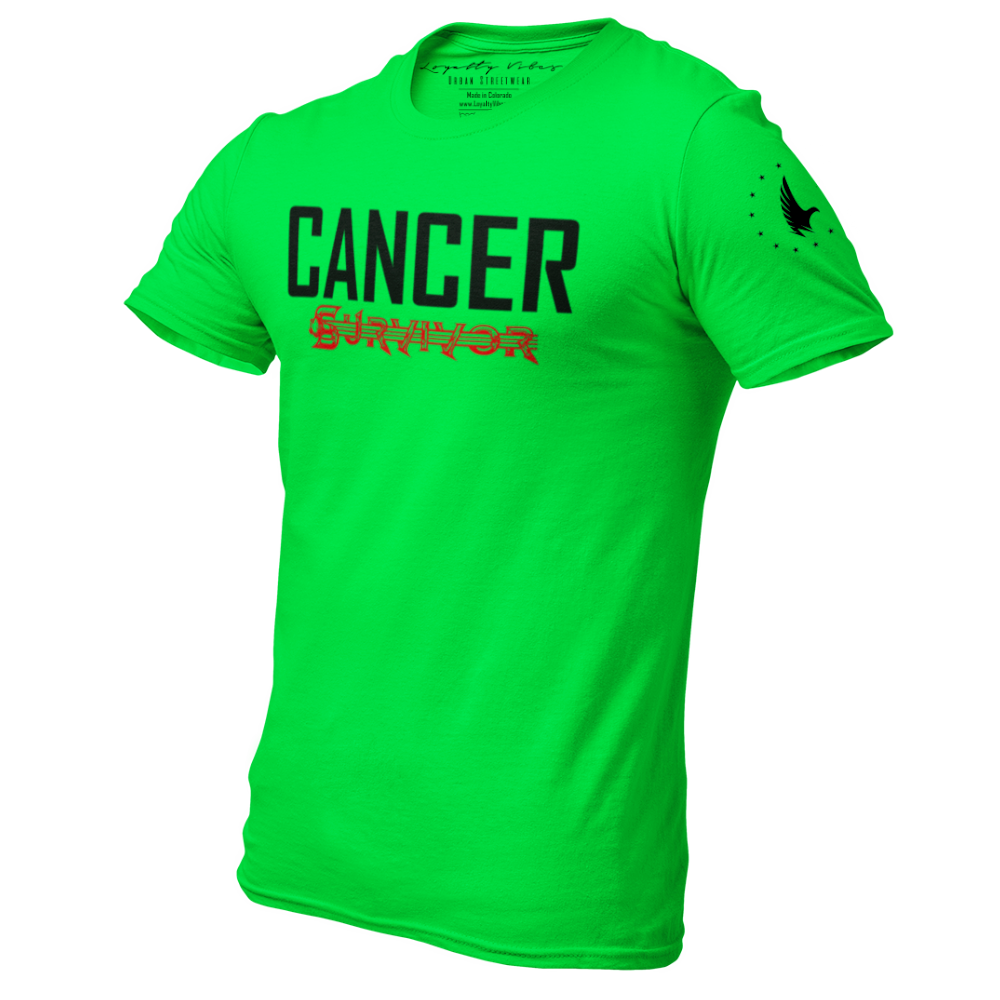 Cancer Survivor T-Shirt Green Men's - Loyalty Vibes