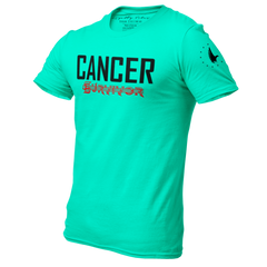 Cancer Survivor T-Shirt Teal Men's - Loyalty Vibes