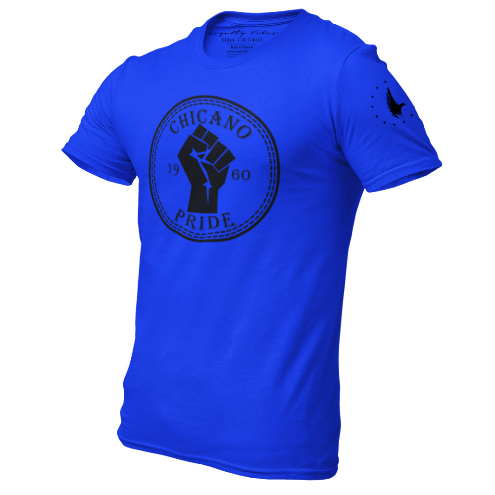 Chicano Pride T-Shirt Blue - Loyalty Vibes