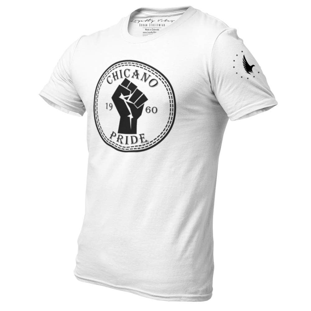 Chicano Pride T-Shirt White - Loyalty Vibes