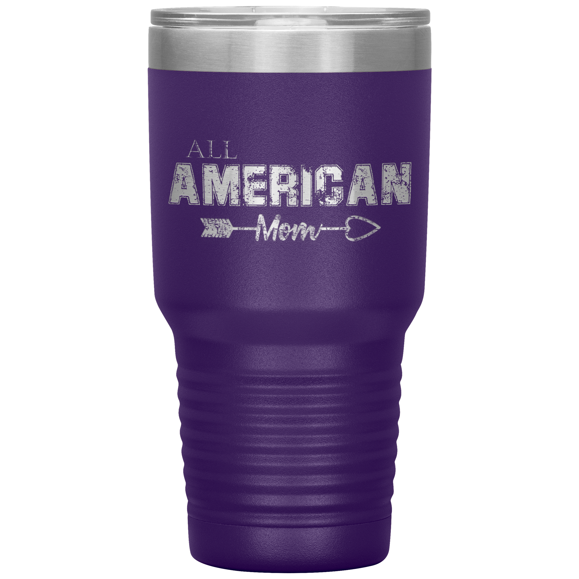 All American Mom Tumbler Purple - Loyalty Vibes