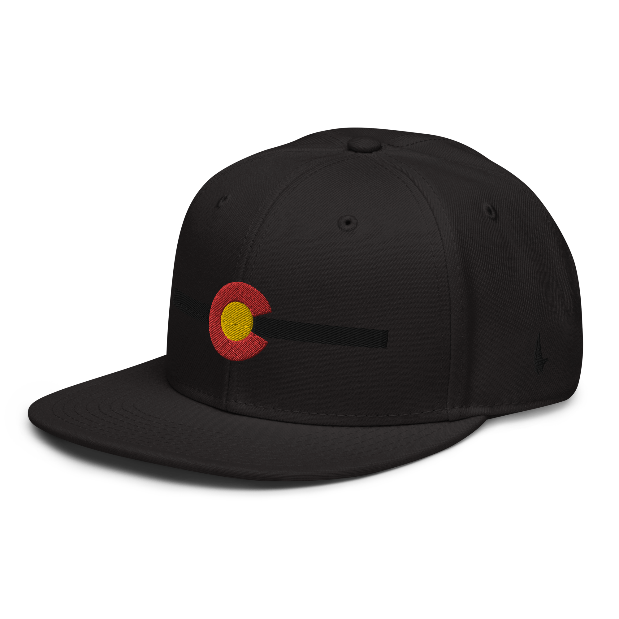 Classic Colorado Snapback Hat Black Black OS - Loyalty Vibes