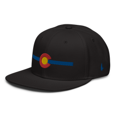 Classic Colorado Snapback Hat Black Blue OS - Loyalty Vibes