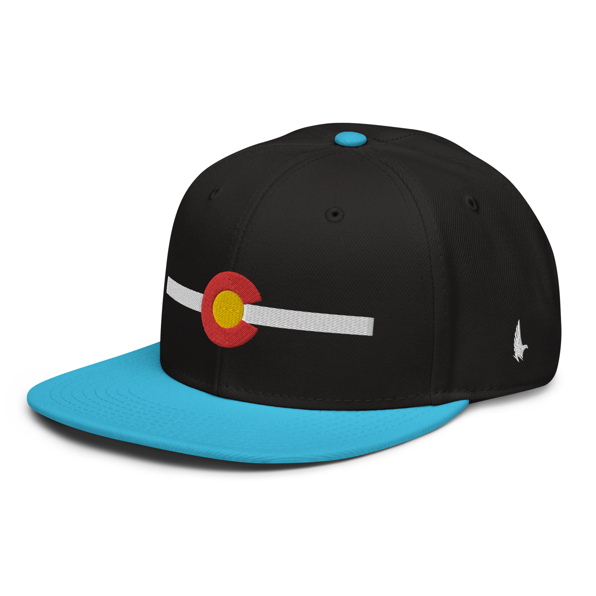 Classic Colorado Snapback Hat Black White Blue OS - Loyalty Vibes